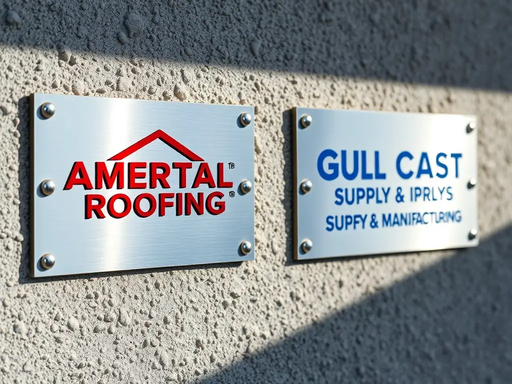 An image showcasing the American Metal Roofing and Gulf Coast Supply & Manufacturing logos, highlighting Reese Roofing & Construction's expertise in metal roofing solutions.